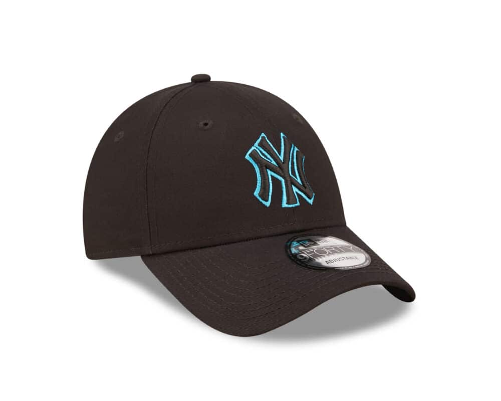 New Era - Neon Outline - 9FORTY - New York Yankees - BLKNEB