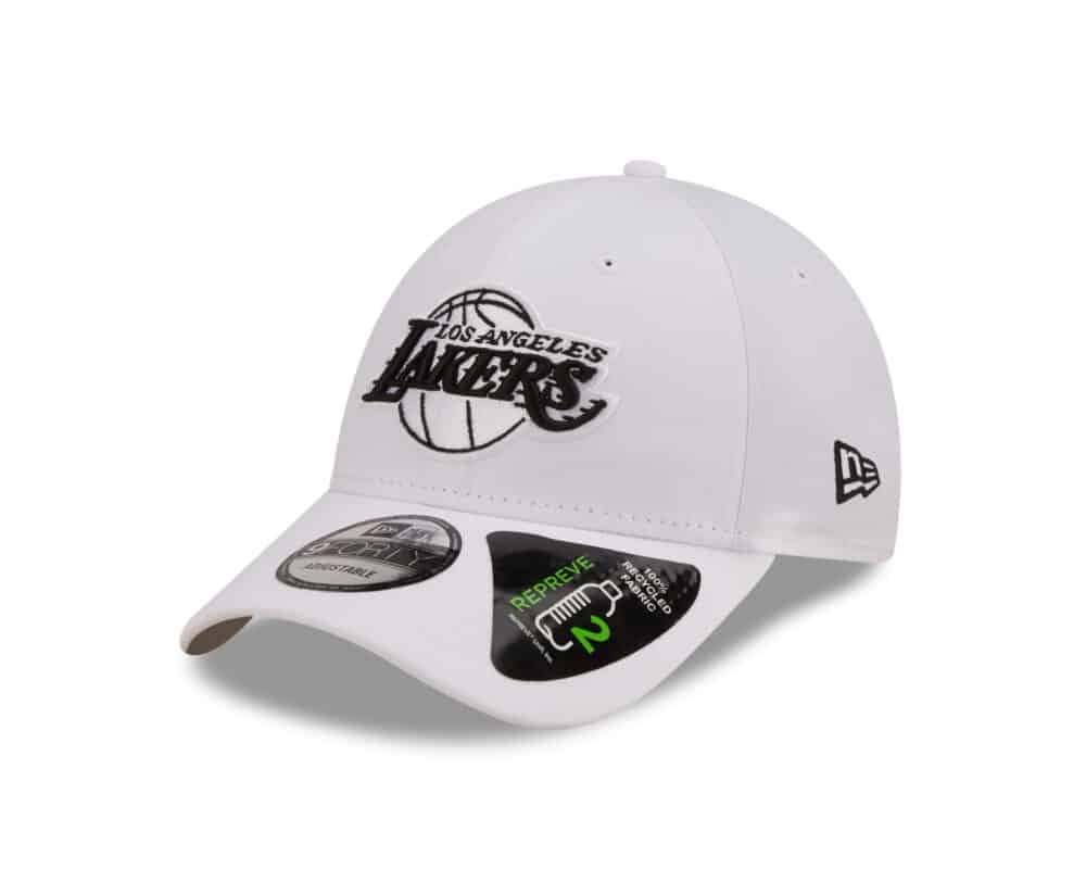New Era - Repreve - Monochrom - 9FORTY - Los Angeles Lakers - WHIBLK
